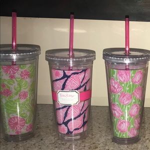 Lilly Pulitzer tumbler cups